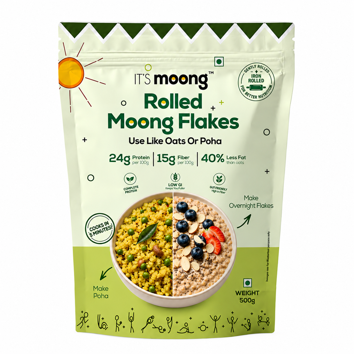 Rolled Moong Flakes